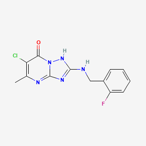 6-Chloro-2-[(2-fluorobenzyl)amino]-5-methyl[1,2,4]triazolo[1,5-a]pyrimidin-7-ol