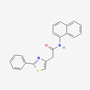 N-(naphthalen-1-yl)-2-(2-phenyl-1,3-thiazol-4-yl)acetamide