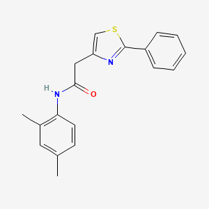 molecular formula C19H18N2OS B11371258 N-(2,4-dimethylphenyl)-2-(2-phenyl-1,3-thiazol-4-yl)acetamide 