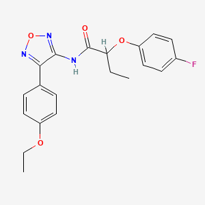 N-[4-(4-ethoxyphenyl)-1,2,5-oxadiazol-3-yl]-2-(4-fluorophenoxy)butanamide