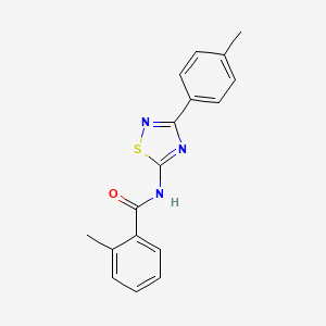 2-methyl-N-[3-(4-methylphenyl)-1,2,4-thiadiazol-5-yl]benzamide