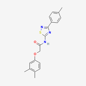 2-(3,4-dimethylphenoxy)-N-[3-(4-methylphenyl)-1,2,4-thiadiazol-5-yl]acetamide