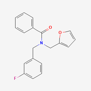 N-(3-fluorobenzyl)-N-(furan-2-ylmethyl)benzamide