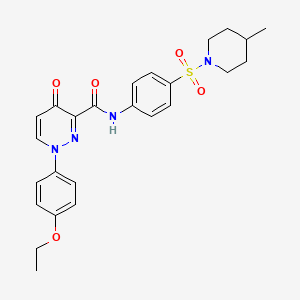 1-(4-ethoxyphenyl)-N-{4-[(4-methylpiperidin-1-yl)sulfonyl]phenyl}-4-oxo-1,4-dihydropyridazine-3-carboxamide