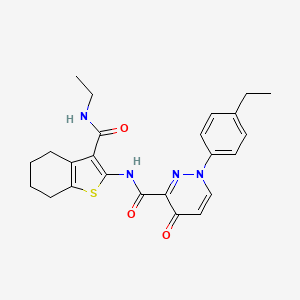 N-[3-(ethylcarbamoyl)-4,5,6,7-tetrahydro-1-benzothiophen-2-yl]-1-(4-ethylphenyl)-4-oxo-1,4-dihydropyridazine-3-carboxamide