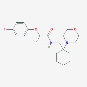 2-(4-fluorophenoxy)-N-{[1-(morpholin-4-yl)cyclohexyl]methyl}propanamide