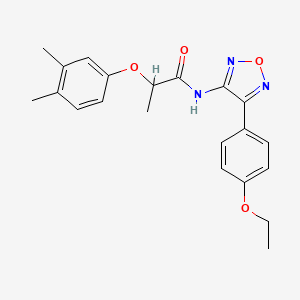 molecular formula C21H23N3O4 B11371513 2-(3,4-dimethylphenoxy)-N-[4-(4-ethoxyphenyl)-1,2,5-oxadiazol-3-yl]propanamide 