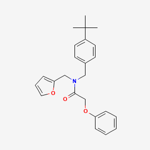 molecular formula C24H27NO3 B11371528 N-(4-tert-butylbenzyl)-N-(furan-2-ylmethyl)-2-phenoxyacetamide 