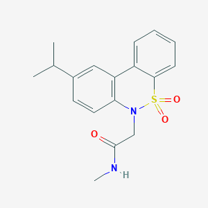 2-(9-isopropyl-5,5-dioxido-6H-dibenzo[c,e][1,2]thiazin-6-yl)-N-methylacetamide