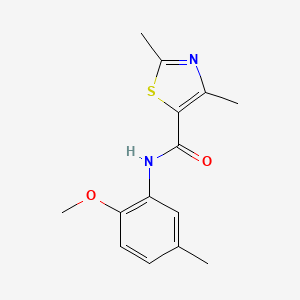 N-(2-methoxy-5-methylphenyl)-2,4-dimethyl-1,3-thiazole-5-carboxamide