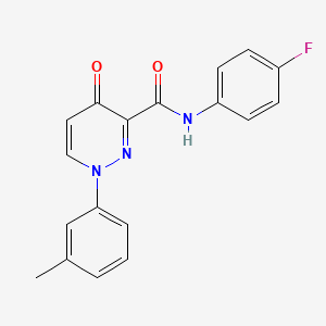 N-(4-fluorophenyl)-1-(3-methylphenyl)-4-oxo-1,4-dihydropyridazine-3-carboxamide