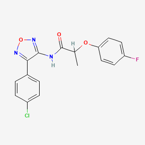 N-[4-(4-chlorophenyl)-1,2,5-oxadiazol-3-yl]-2-(4-fluorophenoxy)propanamide