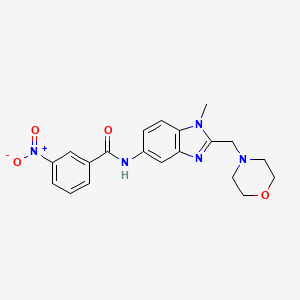 N-[1-methyl-2-(morpholin-4-ylmethyl)-1H-benzimidazol-5-yl]-3-nitrobenzamide