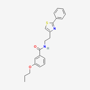 N-[2-(2-phenyl-1,3-thiazol-4-yl)ethyl]-3-propoxybenzamide