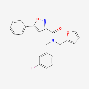 N-(3-fluorobenzyl)-N-(furan-2-ylmethyl)-5-phenyl-1,2-oxazole-3-carboxamide