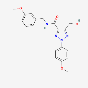 2-(4-ethoxyphenyl)-5-(hydroxymethyl)-N-(3-methoxybenzyl)-2H-1,2,3-triazole-4-carboxamide