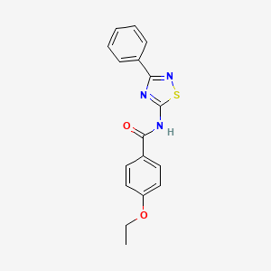 molecular formula C17H15N3O2S B11371736 4-ethoxy-N-(3-phenyl-1,2,4-thiadiazol-5-yl)benzamide 