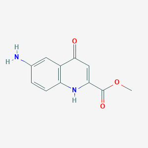 molecular formula C11H10N2O3 B113718 6-氨基-4-羟基喹啉-2-甲酸甲酯 CAS No. 1373835-09-6