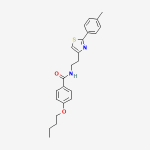 4-butoxy-N-{2-[2-(4-methylphenyl)-1,3-thiazol-4-yl]ethyl}benzamide