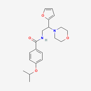 molecular formula C20H26N2O4 B11371818 N-[2-(furan-2-yl)-2-(morpholin-4-yl)ethyl]-4-(propan-2-yloxy)benzamide 