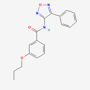 N-(4-phenyl-1,2,5-oxadiazol-3-yl)-3-propoxybenzamide