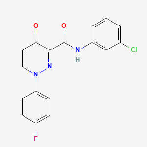 N-(3-chlorophenyl)-1-(4-fluorophenyl)-4-oxo-1,4-dihydropyridazine-3-carboxamide