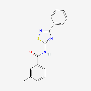 molecular formula C16H13N3OS B11371864 3-methyl-N-(3-phenyl-1,2,4-thiadiazol-5-yl)benzamide 