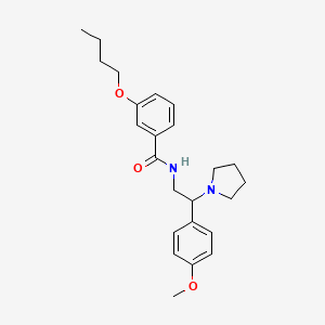 3-butoxy-N-[2-(4-methoxyphenyl)-2-(pyrrolidin-1-yl)ethyl]benzamide