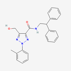 N-(2,2-diphenylethyl)-5-(hydroxymethyl)-2-(2-methylphenyl)-2H-1,2,3-triazole-4-carboxamide