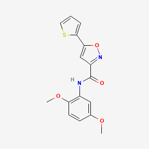 N-(2,5-dimethoxyphenyl)-5-(thiophen-2-yl)-1,2-oxazole-3-carboxamide