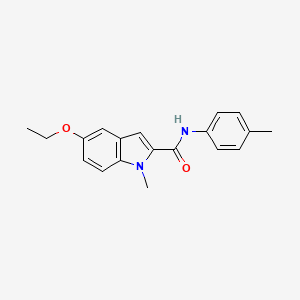 molecular formula C19H20N2O2 B11371922 5-ethoxy-1-methyl-N-(4-methylphenyl)-1H-indole-2-carboxamide 