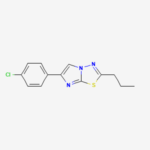 6-(4-Chlorophenyl)-2-propylimidazo[2,1-b][1,3,4]thiadiazole