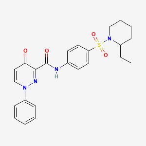 N-{4-[(2-ethylpiperidin-1-yl)sulfonyl]phenyl}-4-oxo-1-phenyl-1,4-dihydropyridazine-3-carboxamide