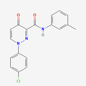 1-(4-chlorophenyl)-N-(3-methylphenyl)-4-oxo-1,4-dihydropyridazine-3-carboxamide