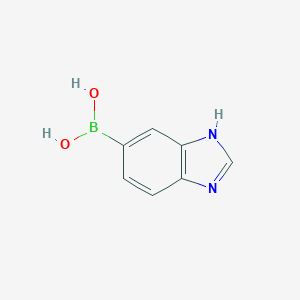 molecular formula C7H7BN2O2 B113720 (1H-苯并[d]咪唑-5-基)硼酸 CAS No. 1228183-22-9