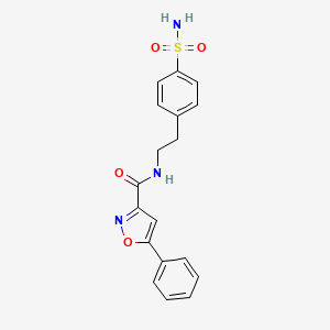 5-phenyl-N-[2-(4-sulfamoylphenyl)ethyl]-1,2-oxazole-3-carboxamide