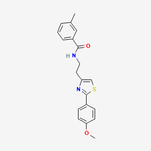 N-{2-[2-(4-methoxyphenyl)-1,3-thiazol-4-yl]ethyl}-3-methylbenzamide