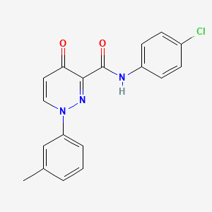 N-(4-chlorophenyl)-1-(3-methylphenyl)-4-oxo-1,4-dihydropyridazine-3-carboxamide