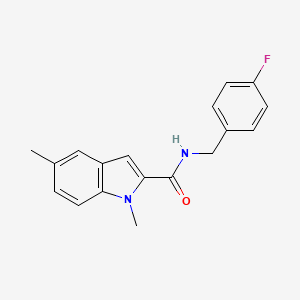 N-(4-fluorobenzyl)-1,5-dimethyl-1H-indole-2-carboxamide