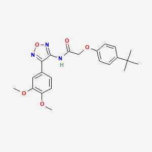 2-(4-tert-butylphenoxy)-N-[4-(3,4-dimethoxyphenyl)-1,2,5-oxadiazol-3-yl]acetamide