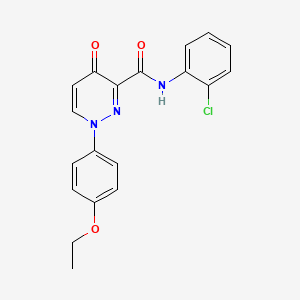 molecular formula C19H16ClN3O3 B11372109 N-(2-chlorophenyl)-1-(4-ethoxyphenyl)-4-oxo-1,4-dihydropyridazine-3-carboxamide 