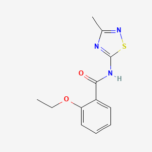 molecular formula C12H13N3O2S B11372117 2-ethoxy-N-(3-methyl-1,2,4-thiadiazol-5-yl)benzamide 