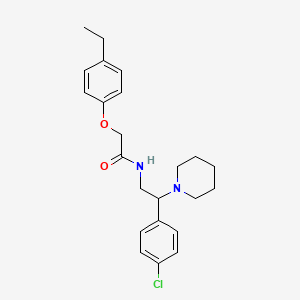 N-[2-(4-chlorophenyl)-2-(piperidin-1-yl)ethyl]-2-(4-ethylphenoxy)acetamide