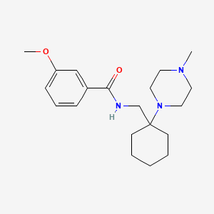 3-methoxy-N-{[1-(4-methylpiperazin-1-yl)cyclohexyl]methyl}benzamide