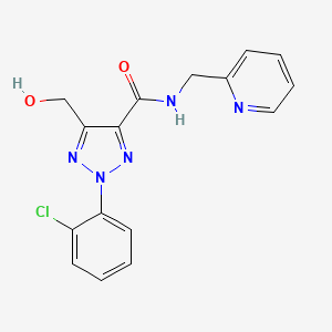 2-(2-chlorophenyl)-5-(hydroxymethyl)-N-(pyridin-2-ylmethyl)-2H-1,2,3-triazole-4-carboxamide