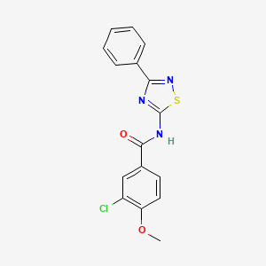 3-chloro-4-methoxy-N-(3-phenyl-1,2,4-thiadiazol-5-yl)benzamide