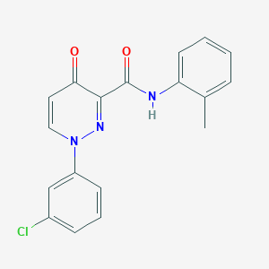 1-(3-chlorophenyl)-N-(2-methylphenyl)-4-oxo-1,4-dihydropyridazine-3-carboxamide