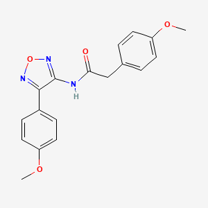 2-(4-methoxyphenyl)-N-[4-(4-methoxyphenyl)-1,2,5-oxadiazol-3-yl]acetamide