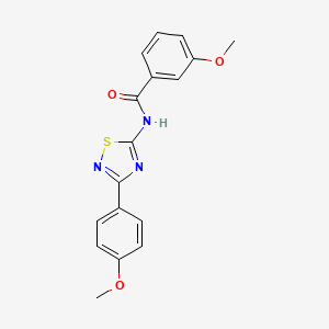 3-methoxy-N-[3-(4-methoxyphenyl)-1,2,4-thiadiazol-5-yl]benzamide