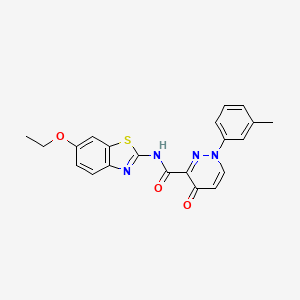 N-(6-ethoxy-1,3-benzothiazol-2-yl)-1-(3-methylphenyl)-4-oxo-1,4-dihydropyridazine-3-carboxamide